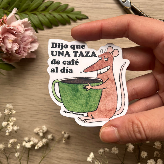 Sticker Waterproof Una Taza