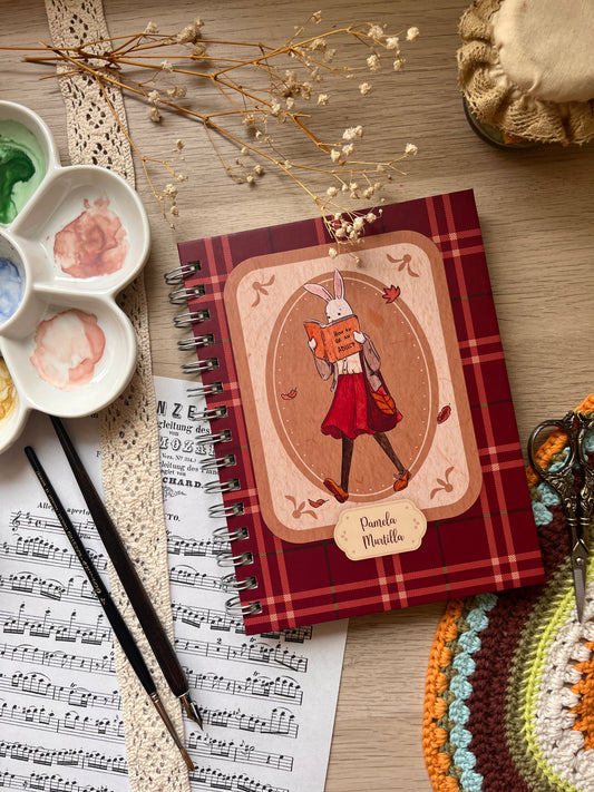 Cuaderno A5 Amelia Rojo