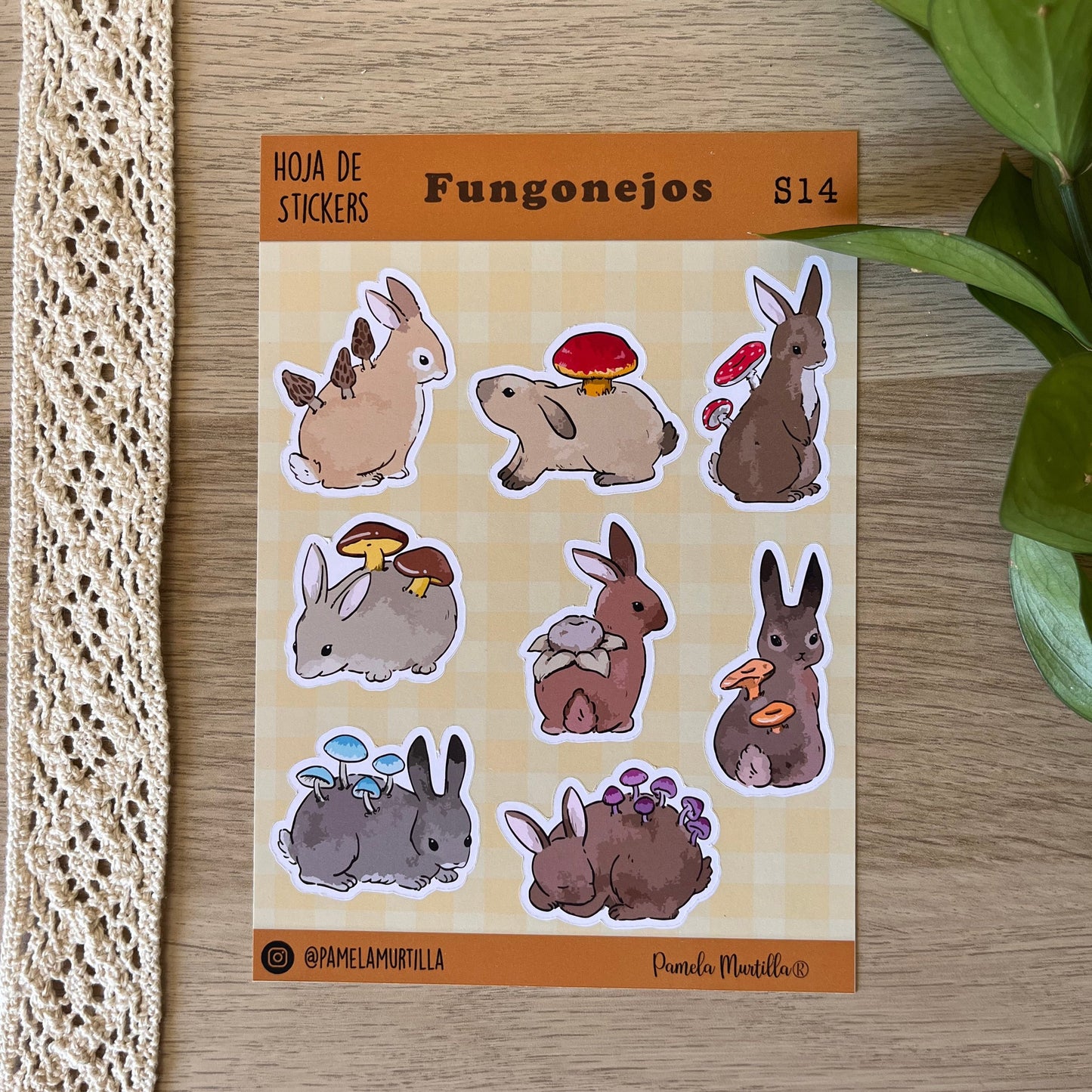 S14 Hoja de Stickers Fungonejos